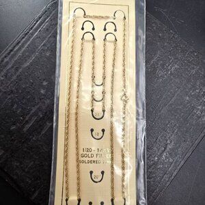 14K Gold Filled Rope Chain With Soldered Links 24" 1.7mm Beautiful! JJ4159